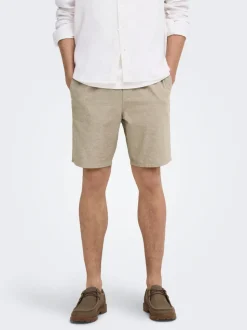 ONSLINUS Normal geschnitten Leinen Shorts