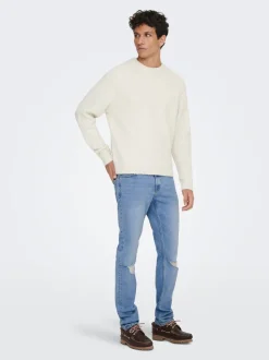 ONSLOOM Mid Rise Slim Fit Jeans