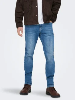 ONSLOOM Mid Rise Slim Fit Jeans