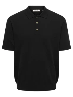 ONSLOUI Gestricktes Poloshirt