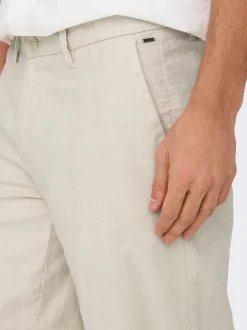 ONSMARK Normal geschnitten Leinen Shorts