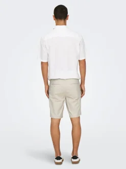 ONSMARK Normal geschnitten Leinen Shorts