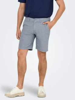 ONSMARK Normal geschnitten Leinen Shorts