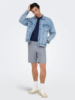 ONSMARK Normal geschnitten Leinen Shorts