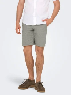 ONSMARK Normal geschnitten Leinen Shorts