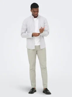 ONSMARK Verjüngt Leinen Chino Hose