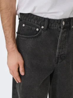 ONSREMI Mid Rise Barrel Fit Jeans