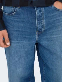 ONSREMI Mid Rise Weiter Beinschnitt Stretch Jeans