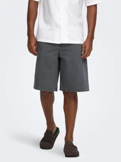 ONSREMI Mid Rise Weiter Beinschnitt Shorts