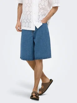 ONSREMI Mid Rise Weiter Beinschnitt Shorts