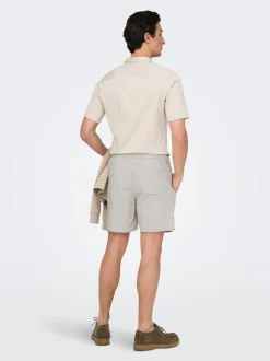 ONSTEL Normal geschnitten Leinen Shorts