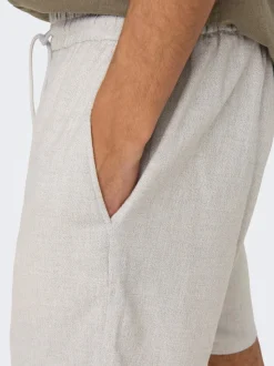 ONSTEL Normal geschnitten Leinen Shorts