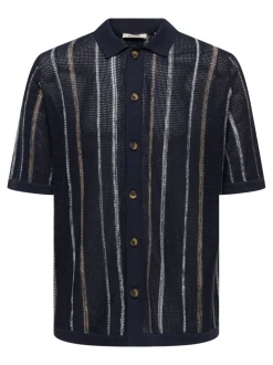 ONSTOBBY Gestricktes Poloshirt