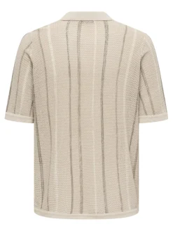 ONSTOBBY Gestricktes Poloshirt