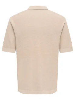 ONSTONY Gestricktes Poloshirt
