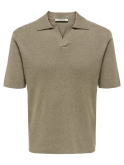 ONSTRAVIS Gestricktes Poloshirt