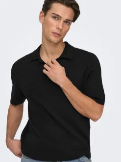 ONSTRAVIS Gestricktes Poloshirt