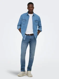 ONSWEFT Mid Rise Normal geschnitten Jeans