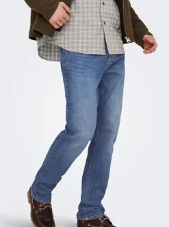 ONSWOLF Mid Rise Normal geschnitten Jeans