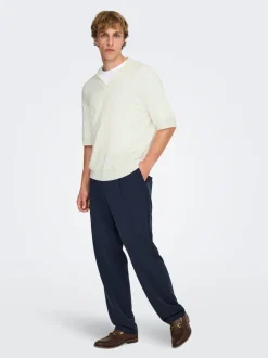 ONSWYLER Gestricktes Poloshirt