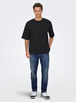 ONSYOKE Mid Rise Verjüngt Jeans