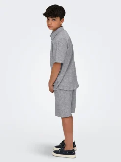 OSJCAIDEN Leinen Hemd