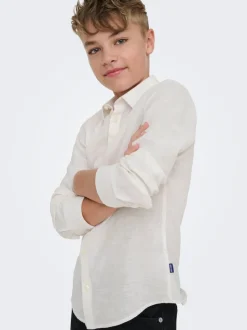 OSJCAIDEN Leinen Hemd