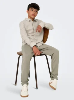 OSJCAIDEN Leinen Hemd
