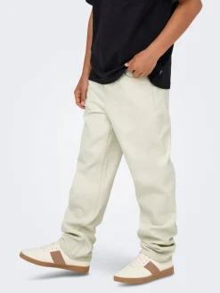 OSJEDGE Mittlere Taille Gerade geschnitten Jeans