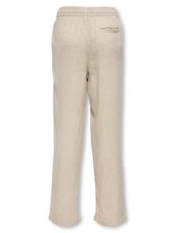 OSJSINUS Locker geschnitten Leinen Hose