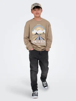 OSJYOKE Mid Rise Verjüngt Jeans